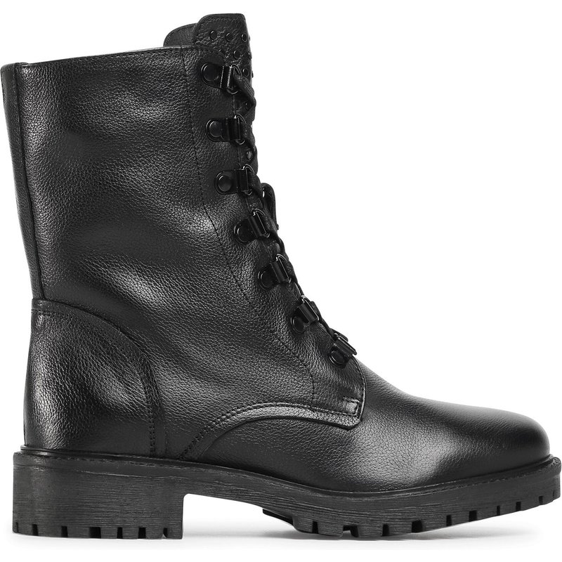 Schnürstiefeletten Geox D Hoara G D04FTG 00085 C9999 Schwarz