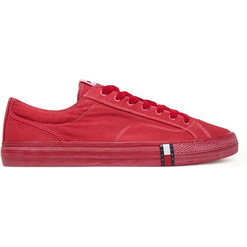 Sneakers aus Stoff Tommy Jeans Archive Vulc. Y2K Washed Canvas EM0EM01720 Rot