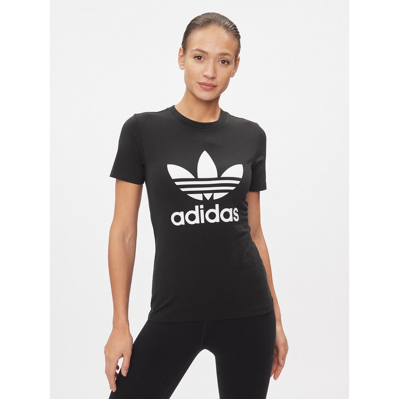 adidas T-Shirt adicolor Classics Trefoil GN2896 Schwarz Standard Fit