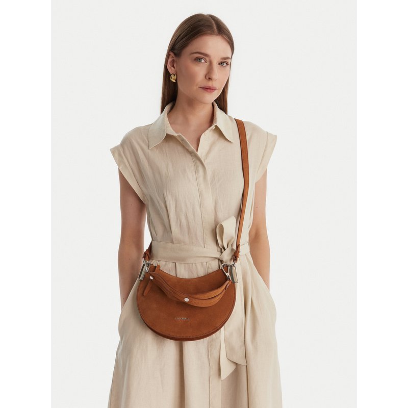 Handtasche Coccinelle QKG Coccinellesunup Suede E1 QKG 13 03 01 Braun