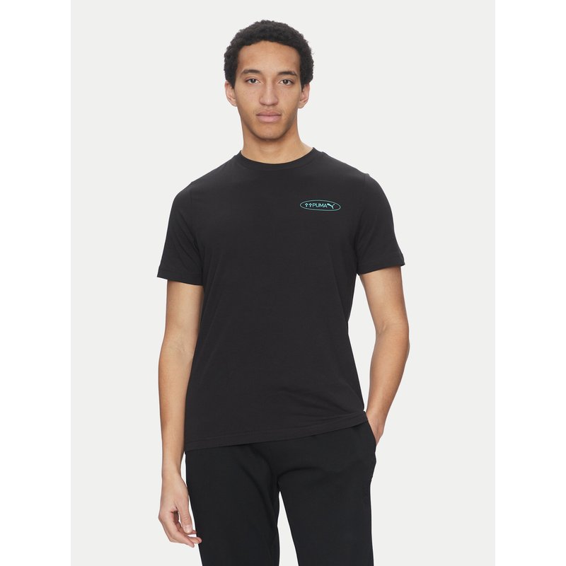 Puma T-Shirt Graphics 3 Circles 684834 Schwarz Regular Fit