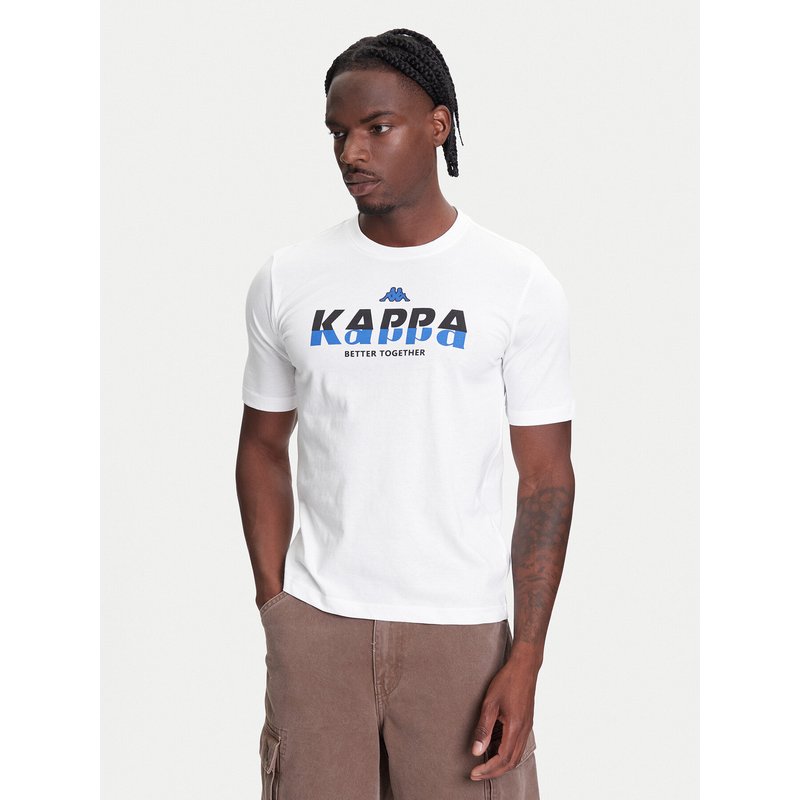 Kappa T-Shirt 351U8KW 001 Weiß Regular Fit