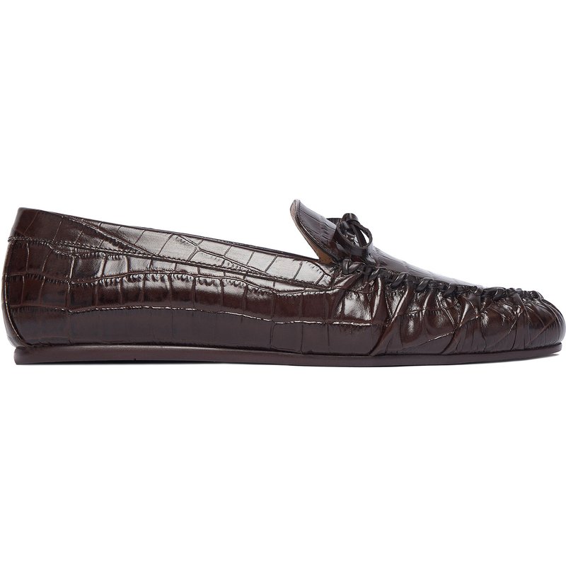 Mokassins Stuart Weitzman Britt Bow SM416 Dunkelbraun
