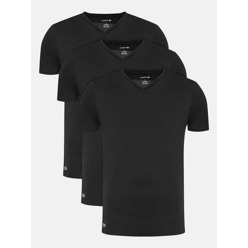 Lacoste T-Shirt-Set TH9008 Schwarz Slim Fit