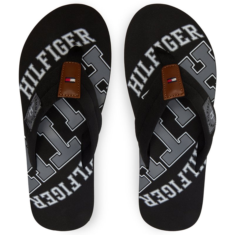 Zehentrenner Tommy Hilfiger Essential Th Beach Sandal FM0FM01369 Schwarz
