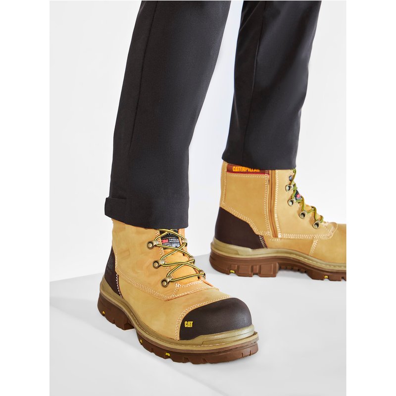 Schnürstiefeletten CAT Footwear Premier 8" WP TX P720148 Braun