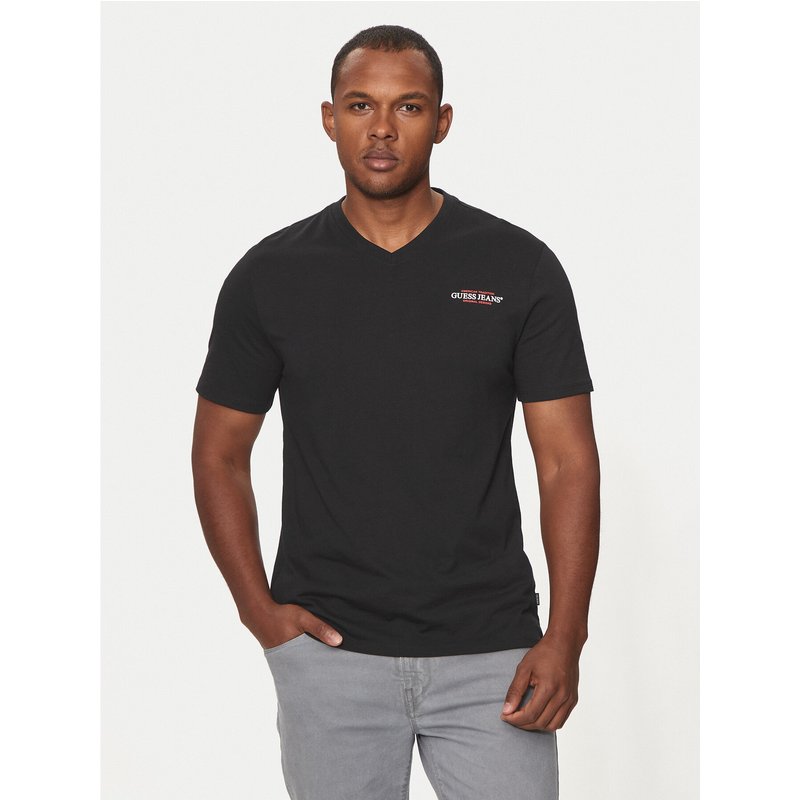 Guess Jeans T-Shirt M4YI50 K8HM0 Schwarz Slim Fit