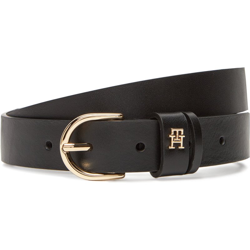 Damengürtel Tommy Hilfiger Essential Effortless 2.5 Go AW0AW16836 Schwarz