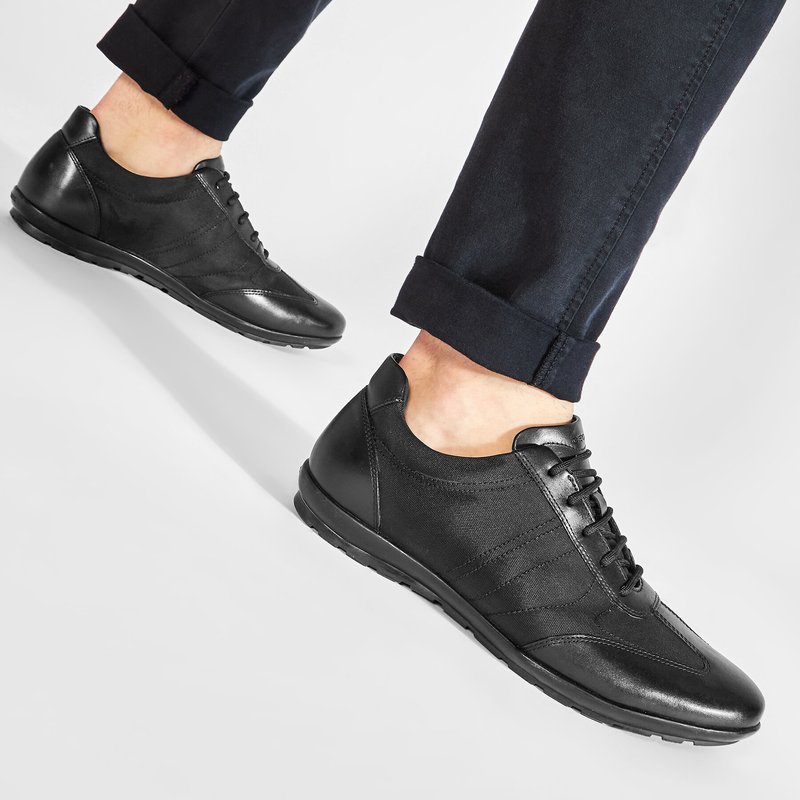 Halbschuhe Geox U Symbol B U74A5B 01143 C9999 Schwarz