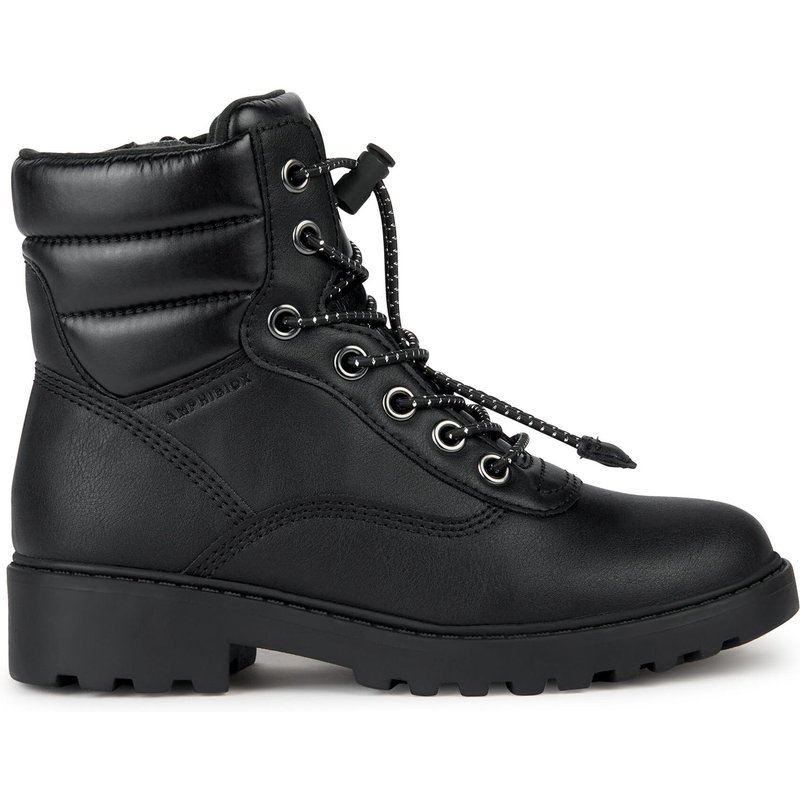 Schnürstiefeletten Geox J Casey Girl B Abx J367ZB 0BCLV C9999 S Schwarz