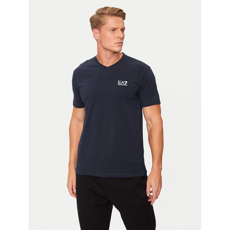 EA7 Emporio Armani T-Shirt 8NPT27 PJVQZ 1562 Dunkelblau Regular Fit