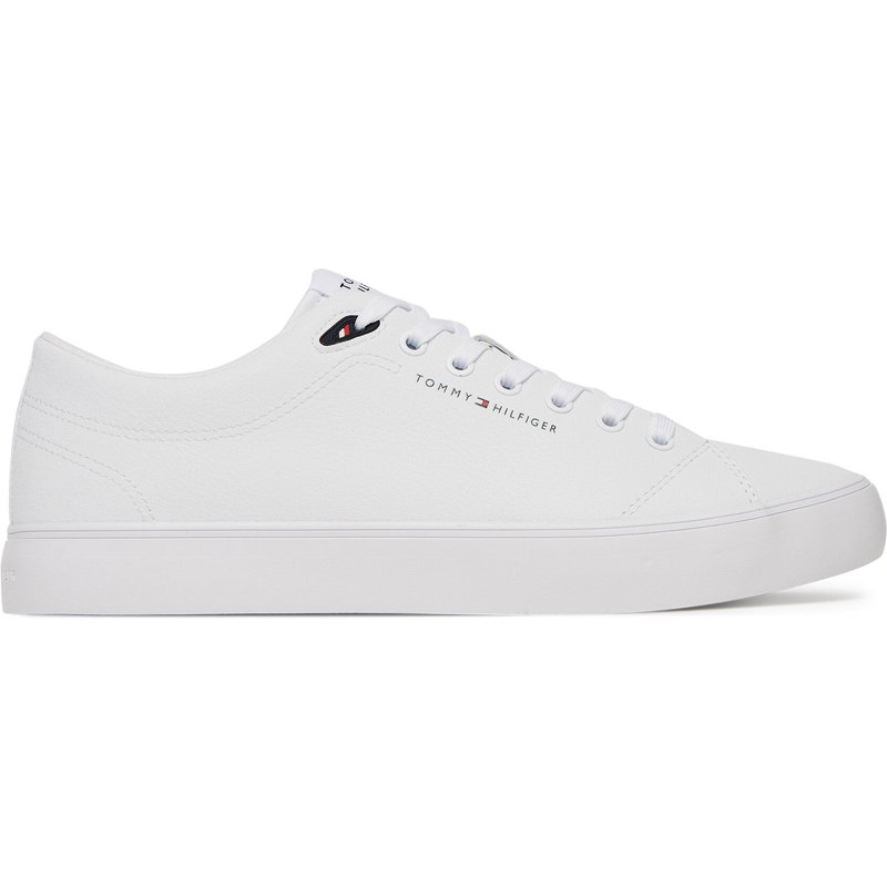 Sneakers Tommy Hilfiger Th Hi Vulc Core Low Lth Ii Ess FM0FM05511 Weiß