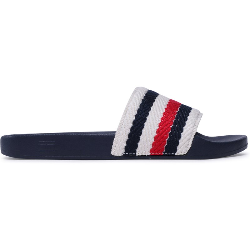Pantoletten Tommy Hilfiger Essential Pool Slide FW0FW07151 Écru