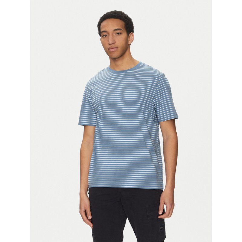 BOSS T-Shirt TalesStripe 50499334 Blau Relaxed Fit