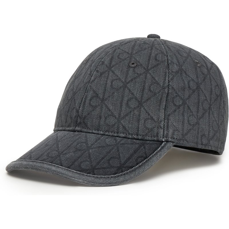 Cap Calvin Klein Denim Emblem Burnout LV04D5048G Grau