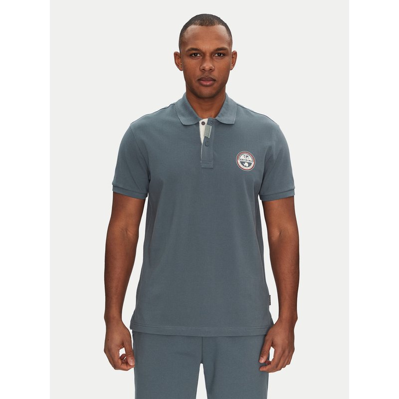 Napapijri Poloshirt E-Clanis NP0A4ID3G1Y1 Blau Regular Fit