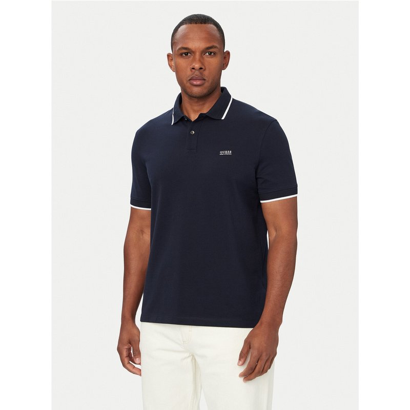 Guess Poloshirt M6YP47 K4898 Dunkelblau Regular Fit