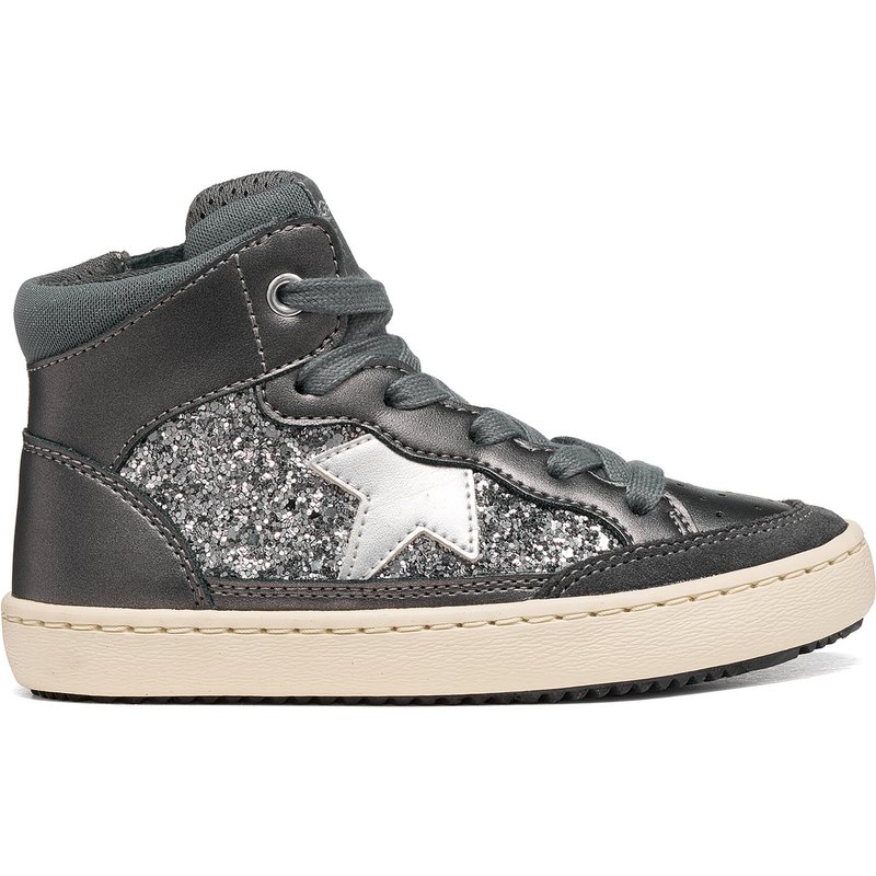 Sneakers Geox J Kalispera Girl J664GB 0NFEW C9002 S Dunkelsilber