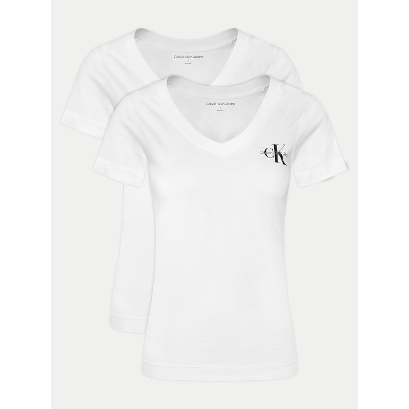 Calvin Klein Jeans T-Shirt-Set J20J223447 Weiß Regular Fit