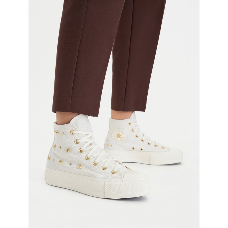 Sneakers aus Stoff Converse Chuck Taylor All Star Heathered Glam A16892C Creme
