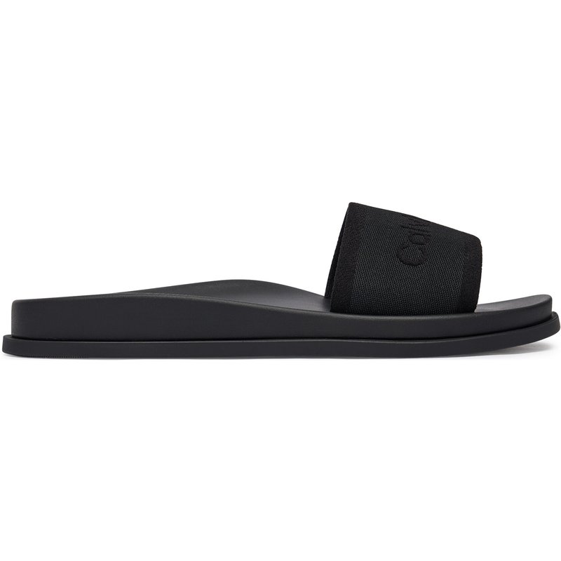 Pantoletten Calvin Klein City Sandal Mule Webbing HW0HW02887 Schwarz