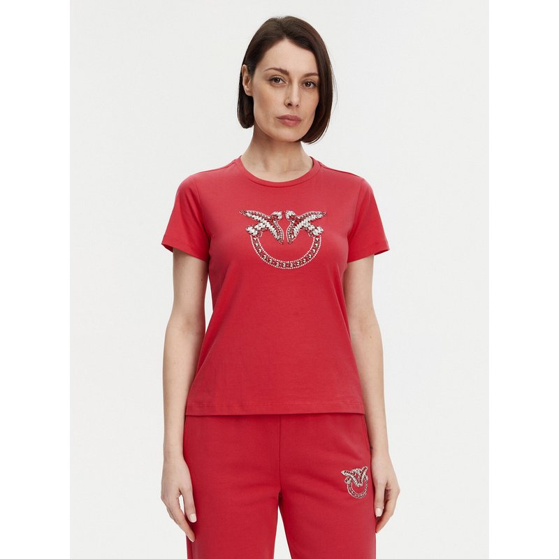 PINKO T-Shirt Quentin 100535 A2G7 Rot Regular Fit