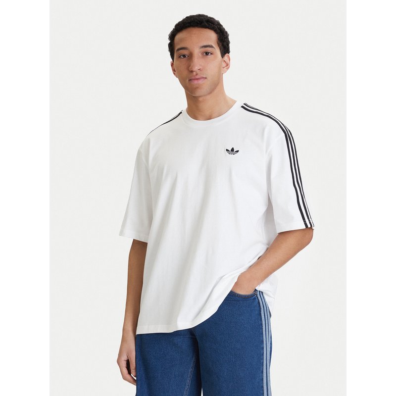 adidas T-Shirt adicolor 3-Stripes KD4096 Weiß Oversize
