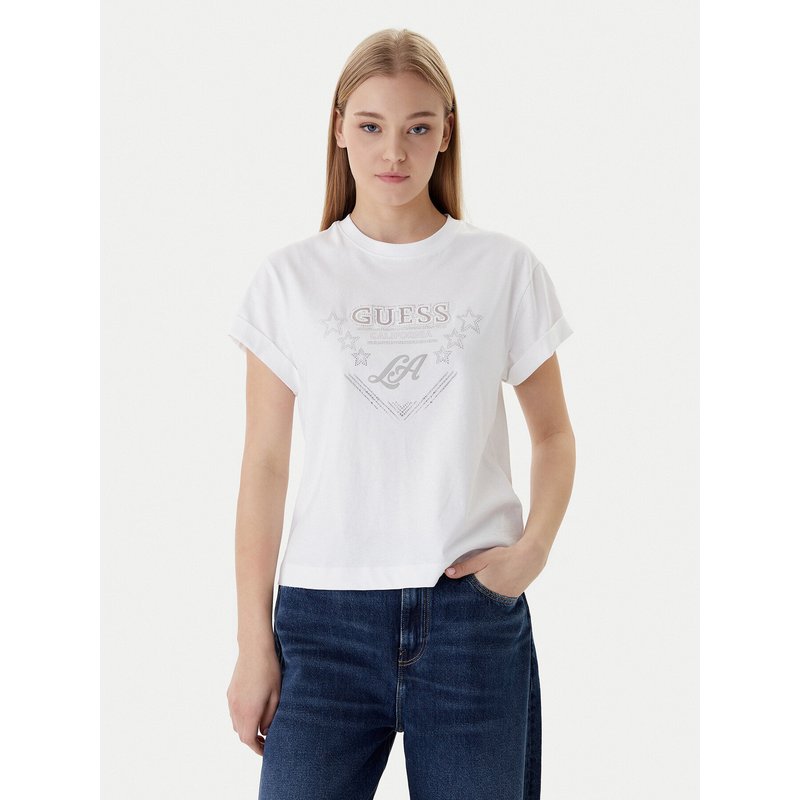 Guess T-Shirt W6RI30 I3Z14 Weiß Regular Fit