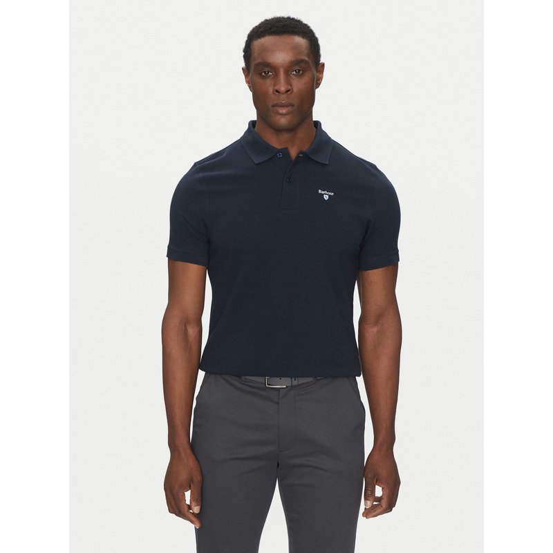 Barbour Poloshirt Original Sports MML0358NY31 Dunkelblau Tailored Fit