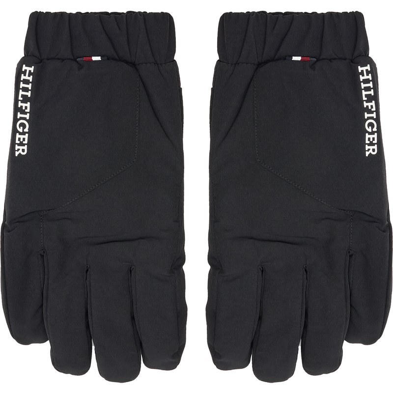 Herrenhandschuhe Tommy Hilfiger Th Monotype Quilt AM0AM12829 Schwarz