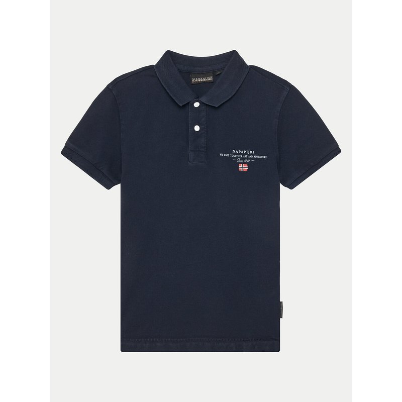 Napapijri Poloshirt Elbas 5 NP0A4G4N1761 D Dunkelblau Regular Fit