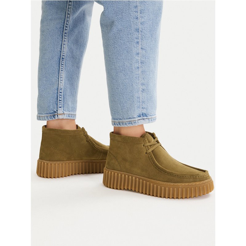 Schnürschuhe Clarks Torhill Moss 26183872 Khakifarben