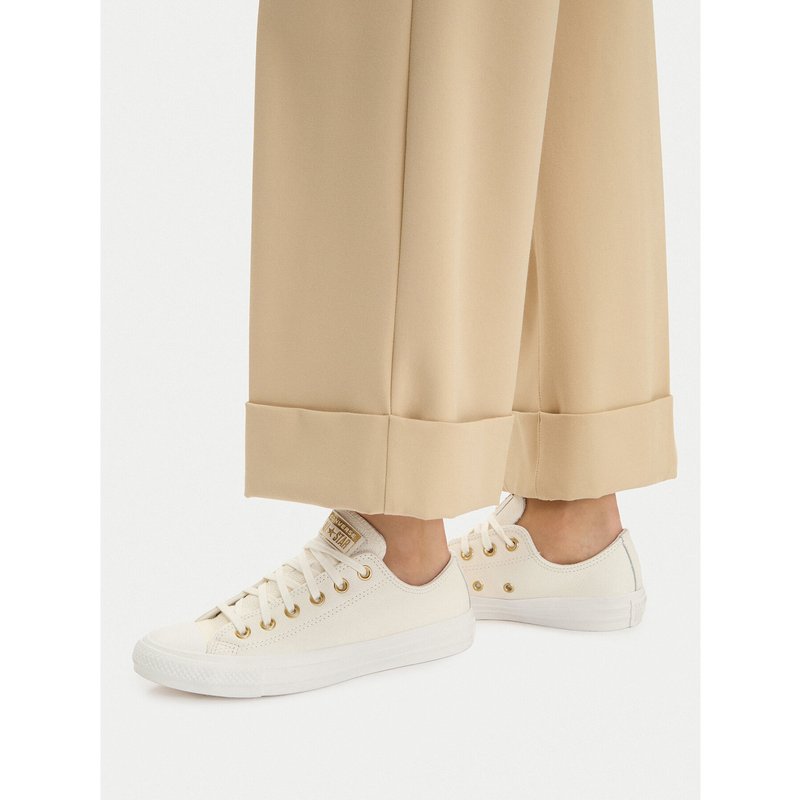 Sneakers aus Stoff Converse Chuck Taylor All Star Gold A13814C Écru