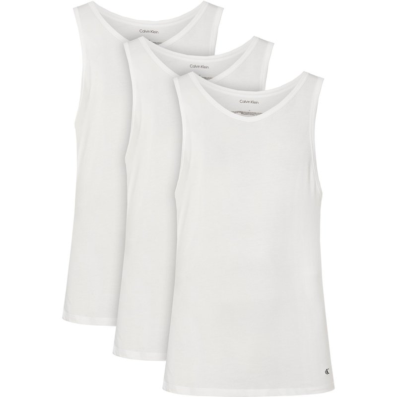 Calvin Klein Underwear Tanktop-Set Tank 3Pk LV00NB4184 Weiß Slim Fit