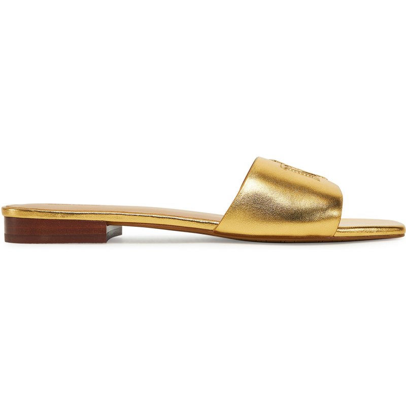 Pantoletten LAUREN RALPH LAUREN 802970531002 Goldfarben