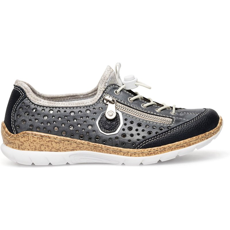 Halbschuhe Rieker N42P6-14 Dunkelblau