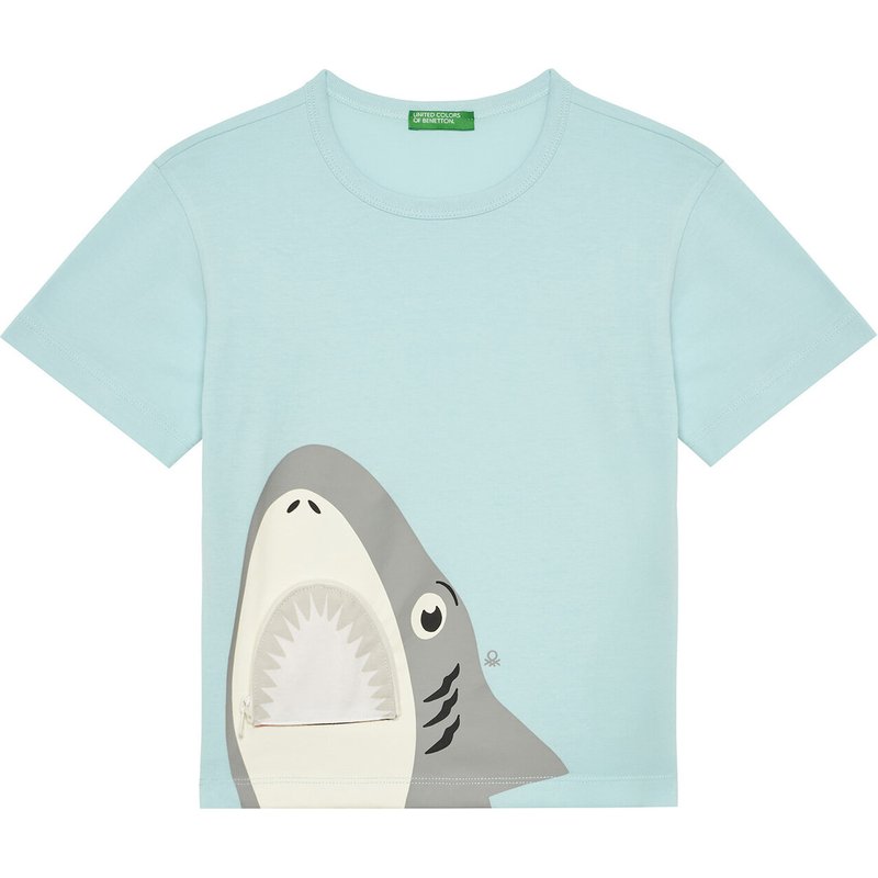 United Colors Of Benetton T-Shirt 3I1XG10JL Blau Regular Fit
