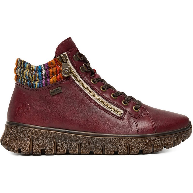 Schnürschuhe Rieker N1305-35 Dunkelrot