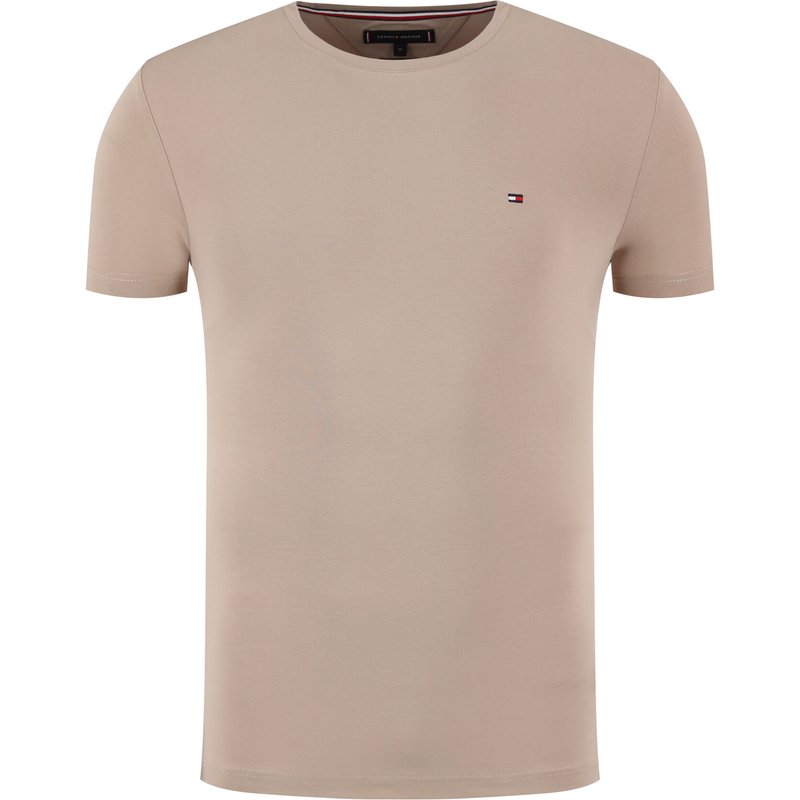 Tommy Hilfiger T-Shirt Strech MW0MW10800 Braun Slim Fit