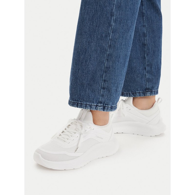 Sneakers Calvin Klein Light Eva Run Sock Mesh HW0HW03023 Weiß