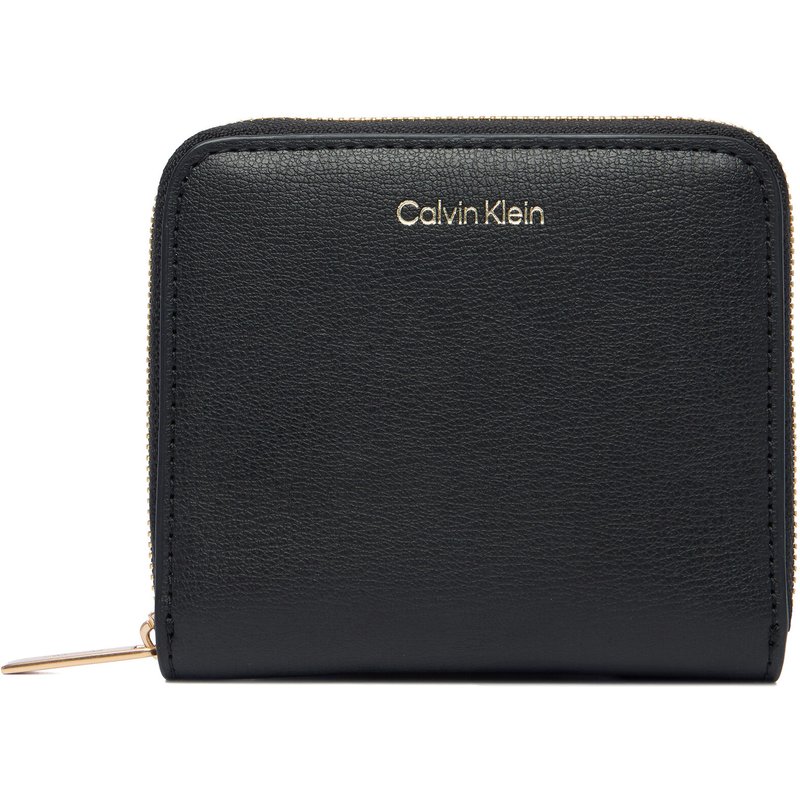 Geldbörse Calvin Klein Foil Logo Medium Zip Around LV04F1120G Schwarz