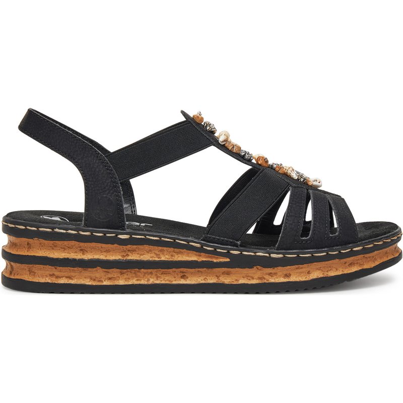Sandalen Rieker 62949-00 Schwarz