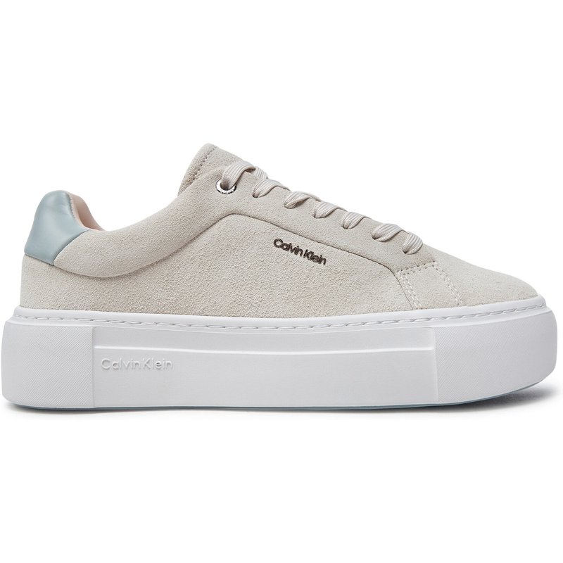 Sneakers Calvin Klein Flatform Cup Lace Up W/Ml HW0HW02282 Beige