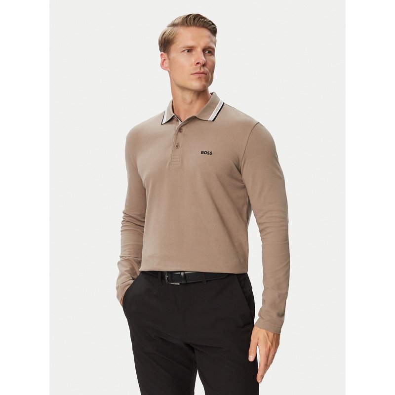BOSS Poloshirt Plisy 50536609 Beige Regular Fit