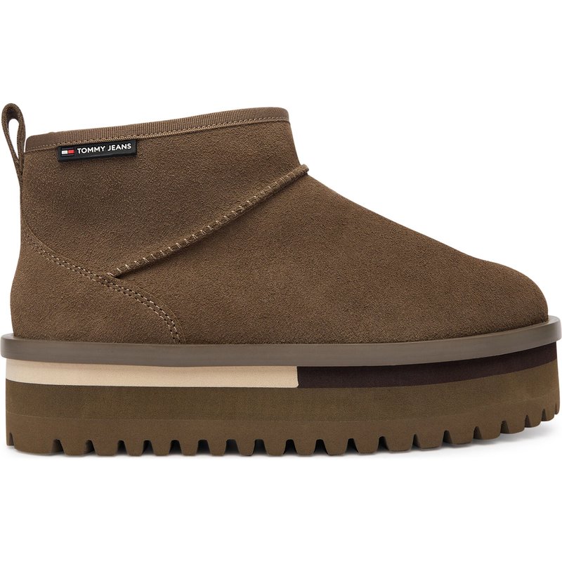 Schneeschuhe Tommy Jeans Tjw Flatform Snow Boot Suede EN0EN02841 Braun