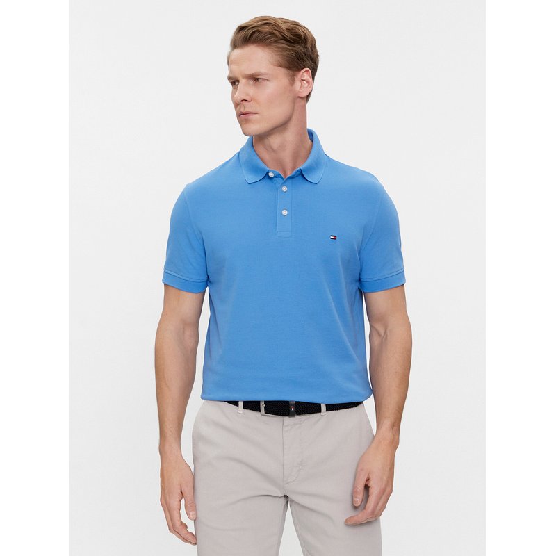 Tommy Hilfiger Poloshirt 1985 MW0MW17771 Blau Slim Fit