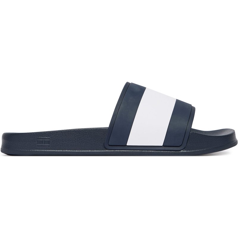 Pantoletten Tommy Hilfiger Core Hilfiger Flag Pool Slide FM0FM05798 Blau