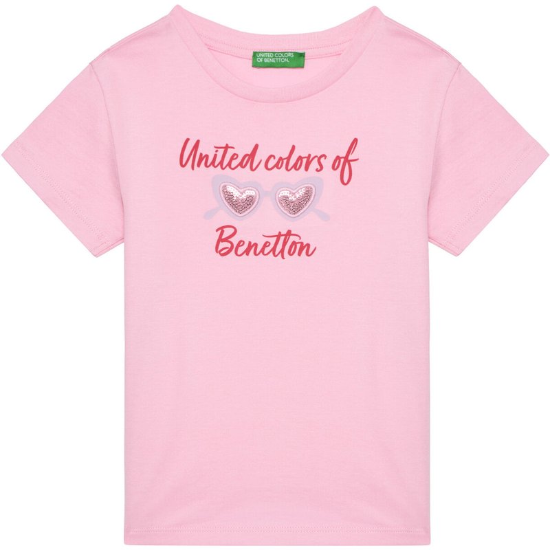 United Colors Of Benetton T-Shirt 3I1XG10JB Rosa Regular Fit