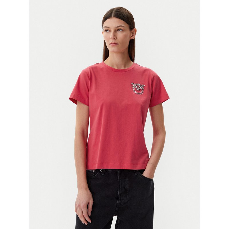 PINKO T-Shirt Nambrone 103320 A2G7 Rot Regular Fit