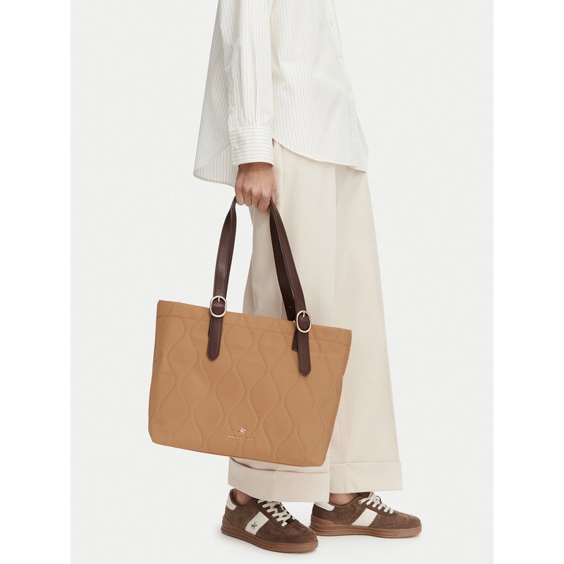 Handtasche Beverly Hills Polo Club CWBEO-BHPC-C-001-10 Dunkelbeige
